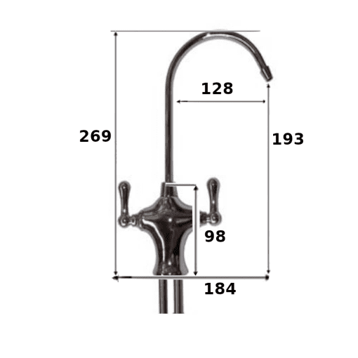 Dual bat handle water Filter Tap