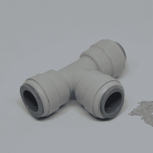 1/2" tube equal tee connector
