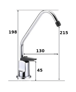 Alternative view of Long Reach Chrome water Filter Tap
