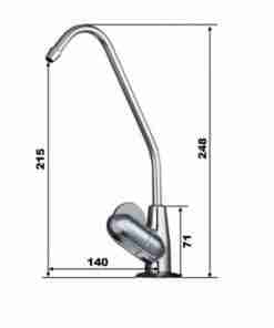 Fin handle water Filter Tap