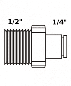 Tiger Straight Adaptor 1/4