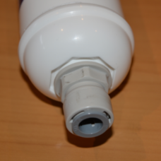 Insinkerator compatible inline water filter change over kit