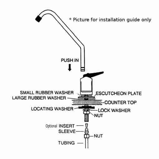 Water-filter-tap-installation-drawing