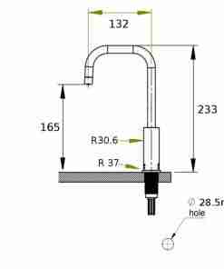 single-boiling-water-tap-measurements