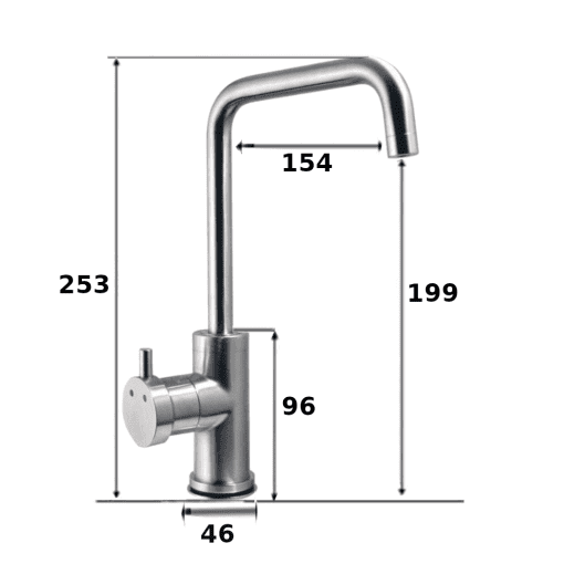 Brushed Stainless Steel Boiling Water Tap - Image 3