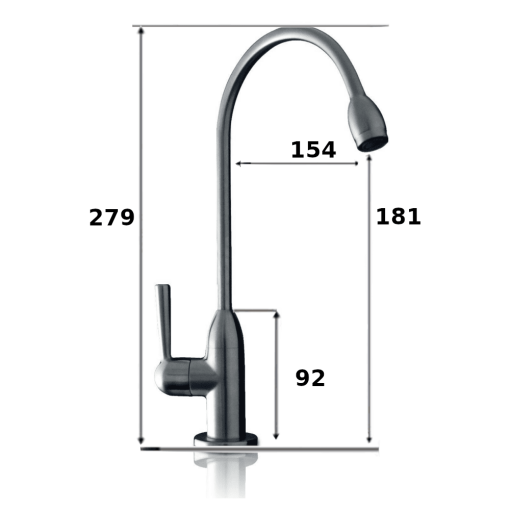 Stainless steel filter tap