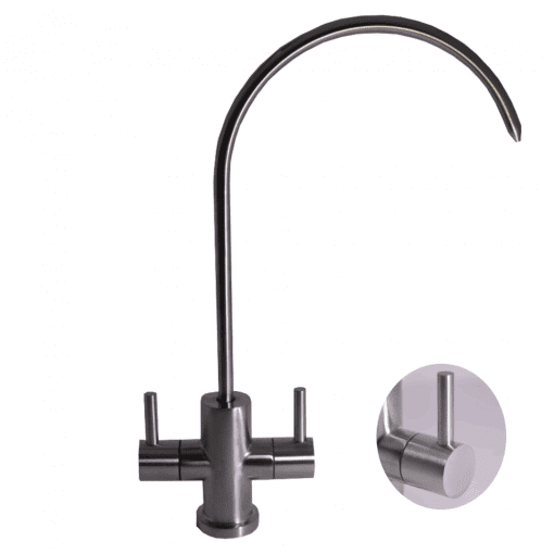 Twin-stainless-steel-tap