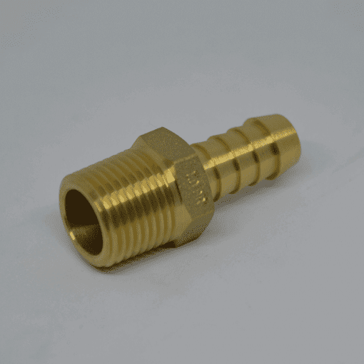 1/2" Male x 1/2" Brass Hose Barb - Image 2