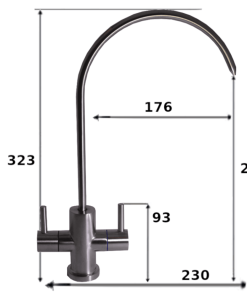 Alternative view of Dual Water Filter Tap