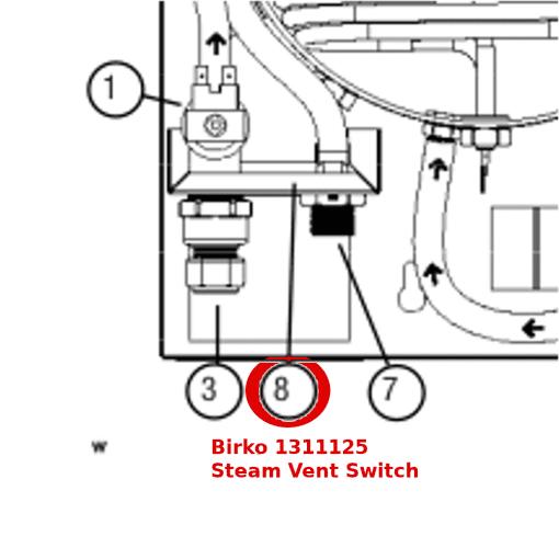 Birko 1311125 Steam Vent Switch - Image 4