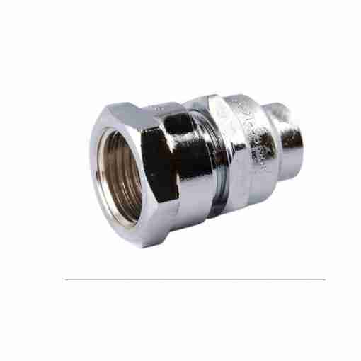 1/2" Chrome Plated Female X 1/2" Flared Compression Union