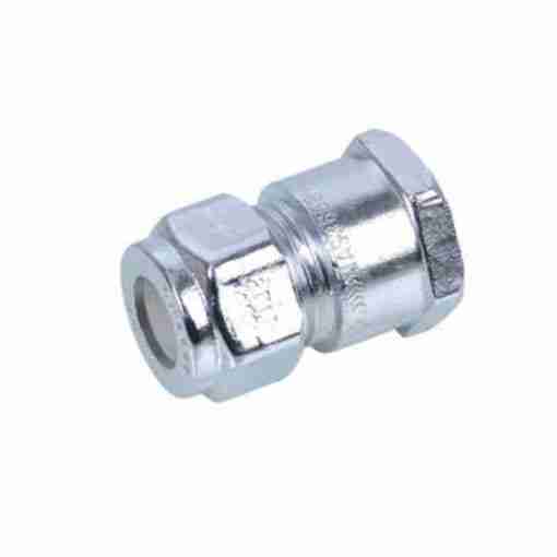1/2" Chrome Plated Female X 1/2" Nylon Compression Union