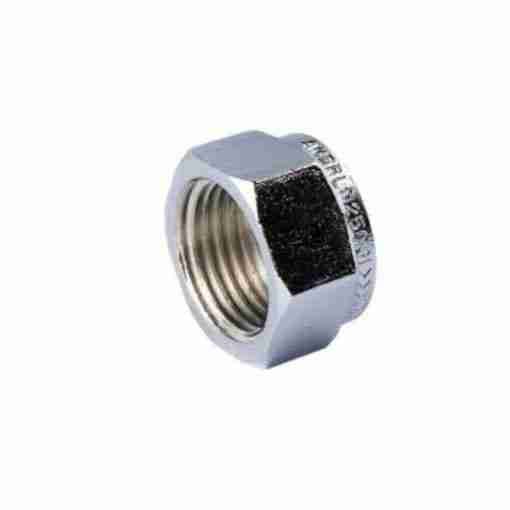 1/2" chrome plated hexagon cap