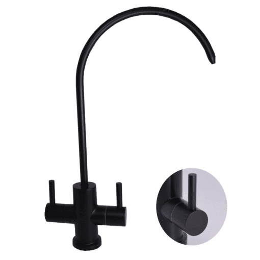 Black Dual Water Filter Tap
