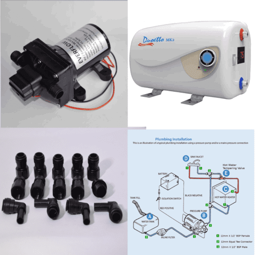Duoetto 12v 240v Water Heater