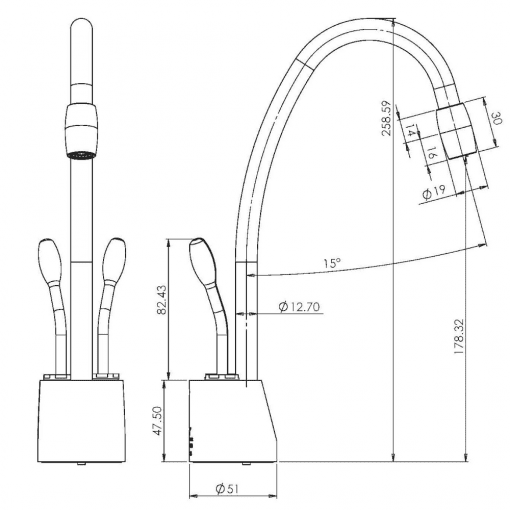 Everboil 4B Black Boiling Water Tap - Image 5