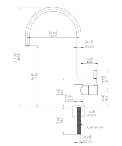 Alternative view of Gunmetal Grey Filter Tap