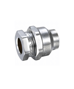 1/2 Chrome Plated Brass Flared Compression Union