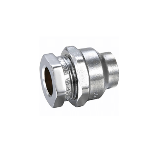 1/2 Chrome Plated Brass Flared Compression Union