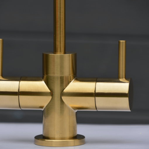 Brushed Gold Dual Water Filter Tap 03