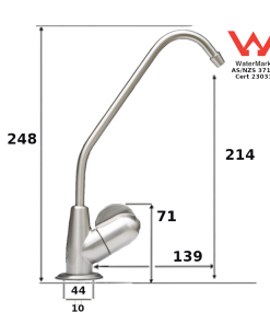 Brushed Nickel Fin Water Filter Tap 02