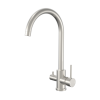 Brushed Nickel 3 Way Mixer Tap