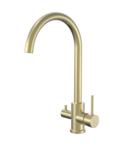 Gold 3 Way Mixer Tap