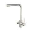 Brushed Nickel 3 Way Mixer Taps