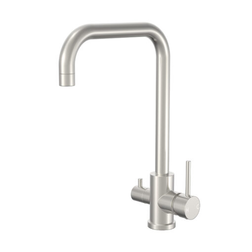 Brushed Nickel 3 Way Kitchen Mixer Tap