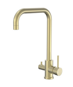 Gold 3 Way Kitchen Mixer Tap